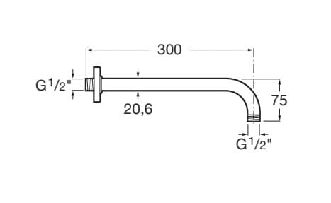 Металлический настенный душ Roca Raindream ARCH-00009094 - Вид №9