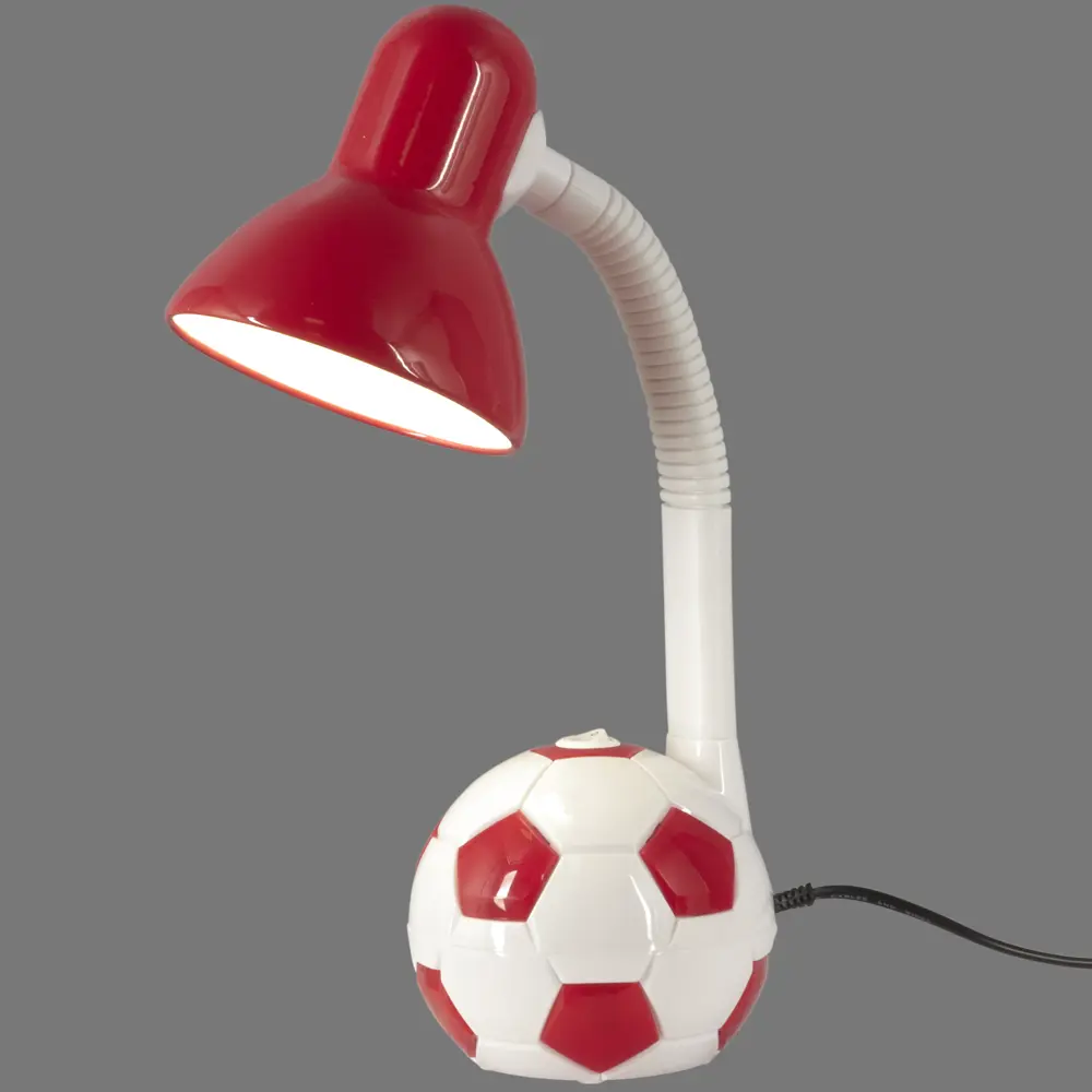 Лампа настольная Мяч E27 40 Вт цвет бело-красный CAMELION STLM-2146148 - Вид №2