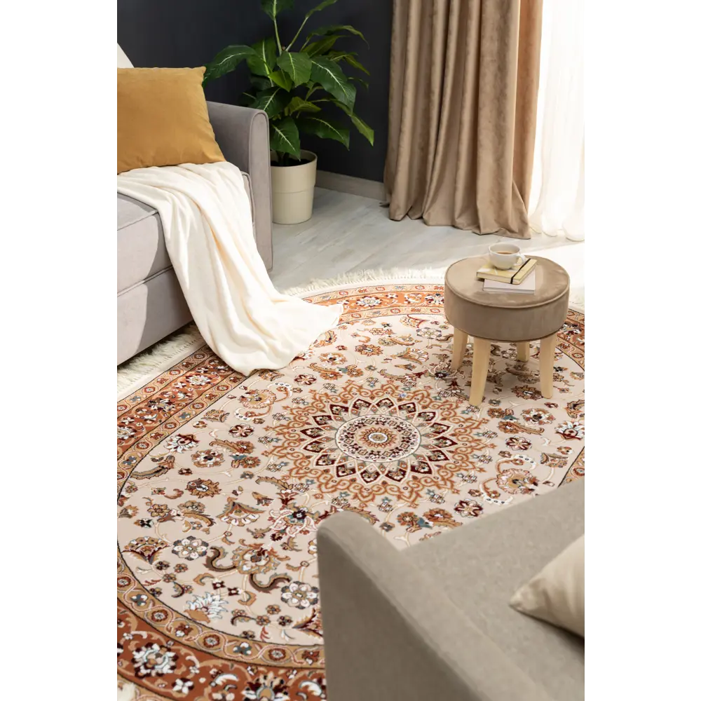 Ковер полипропилен Шахреза D210KT 160x220 см цвет кремовый MERINOS STLM-2028748 - Вид №5