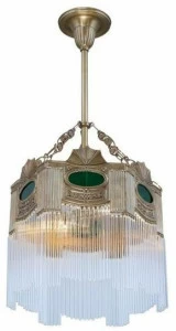 Patinas Lighting Подвесной светильник ручной работы из латуни Triest