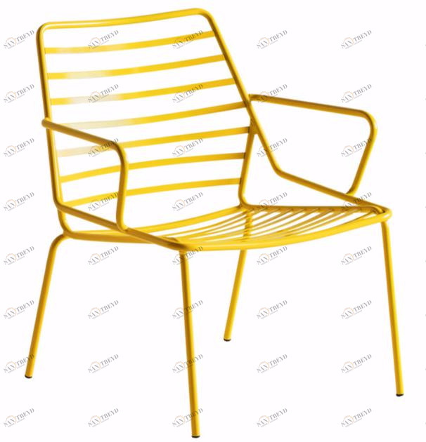 GABER Садовое кресло из окрашенного металла с подлокотниками Link sun-id-1468481