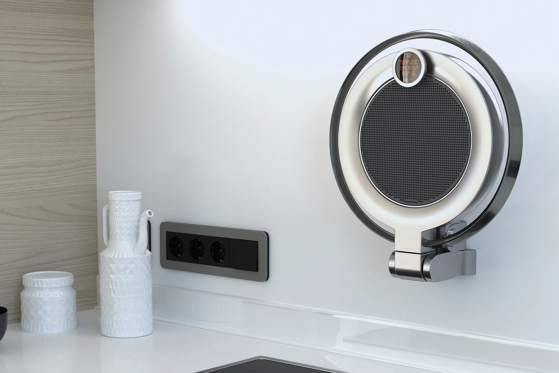 Настенный вытяжной шкаф с регулируемым кронштейном и лампой для подогрева пищи Concepticon S-POT ARCH-00056535 - Вид №2