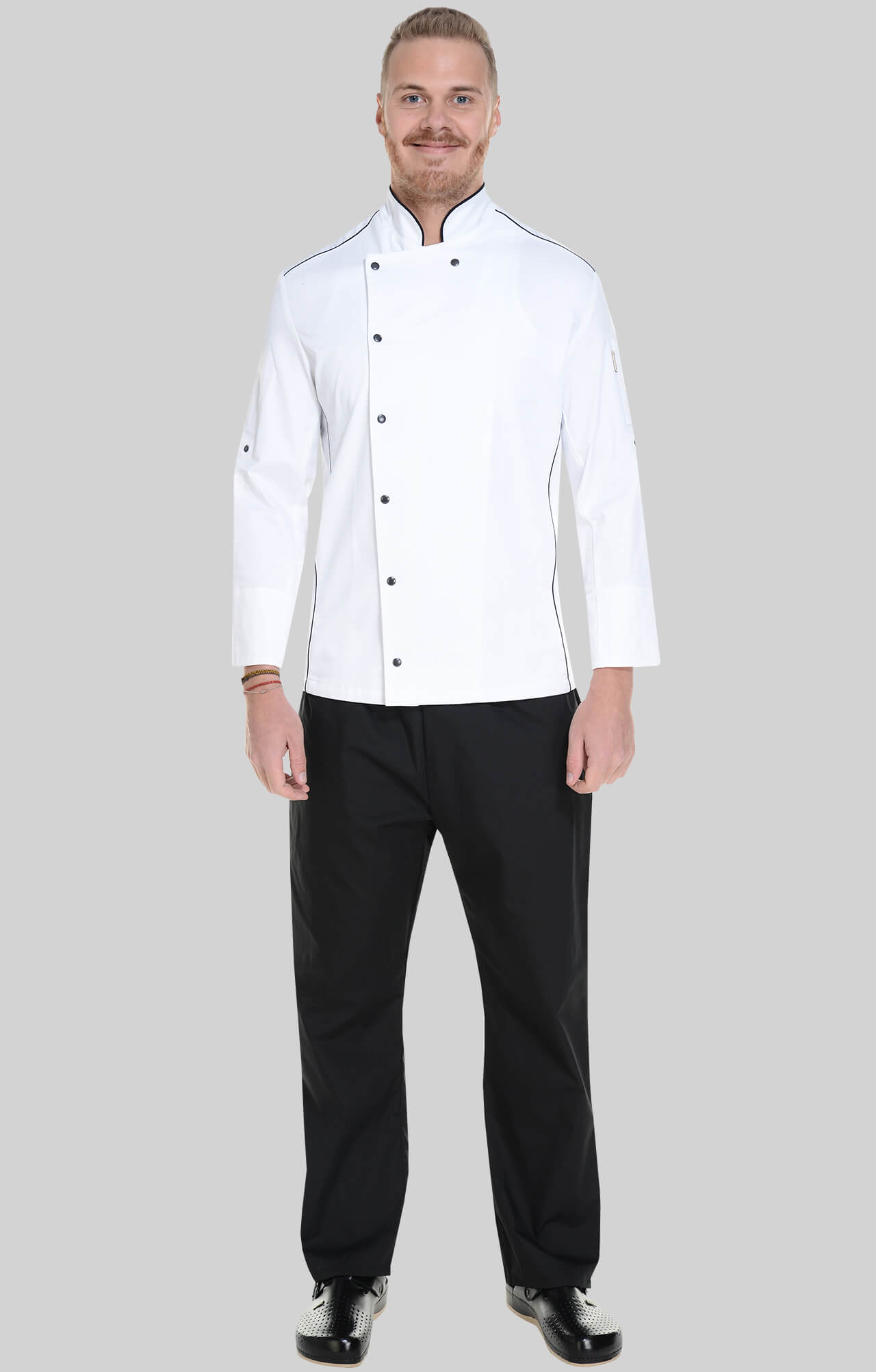 62618 Китель поварской white RICON  Одежда для поваров  размер 56 (XXXL)  - Вид №5