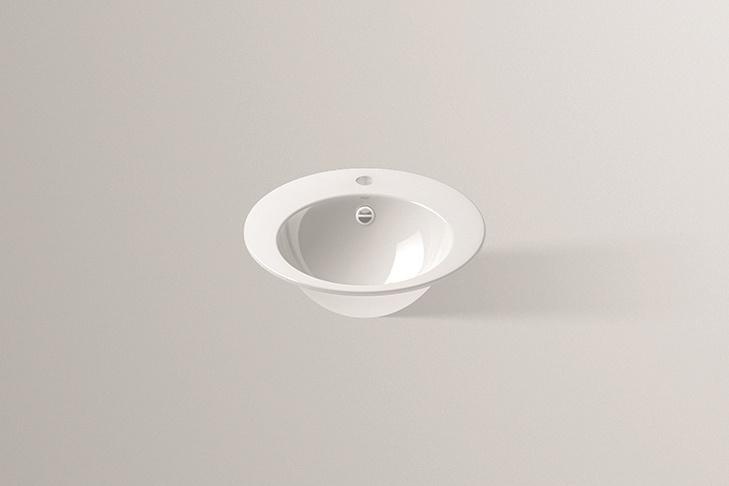 2004000401 Встраиваемая раковина, eb.k450h, белая, противомикробное Alape серия K 