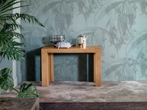 Devina Nais Выдвижная прямоугольная консоль из массива дерева Brooklyn