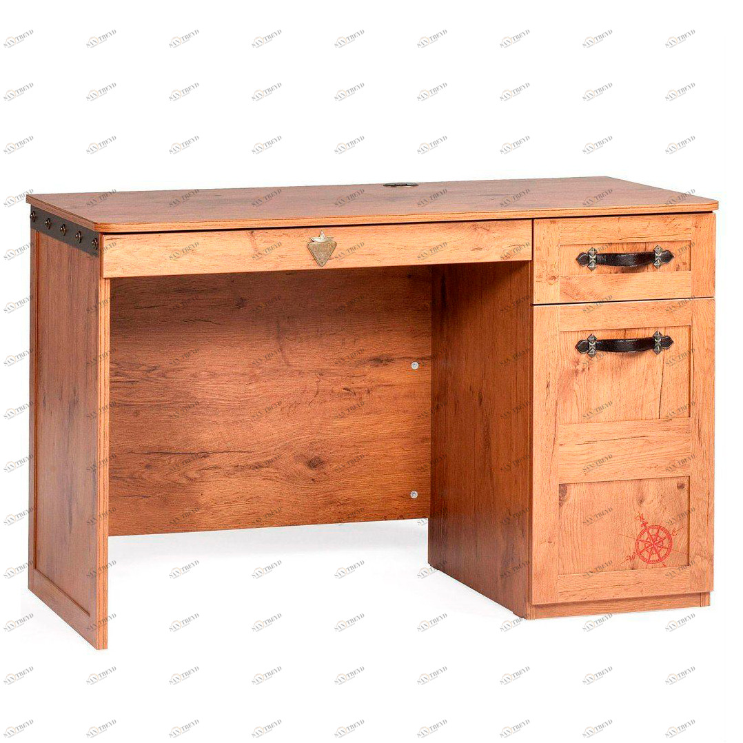 Письменный стол с ящиками деревянный 117 см Pirate CILEK PIRATE 00-3832444 Коричневый Santreyd 
