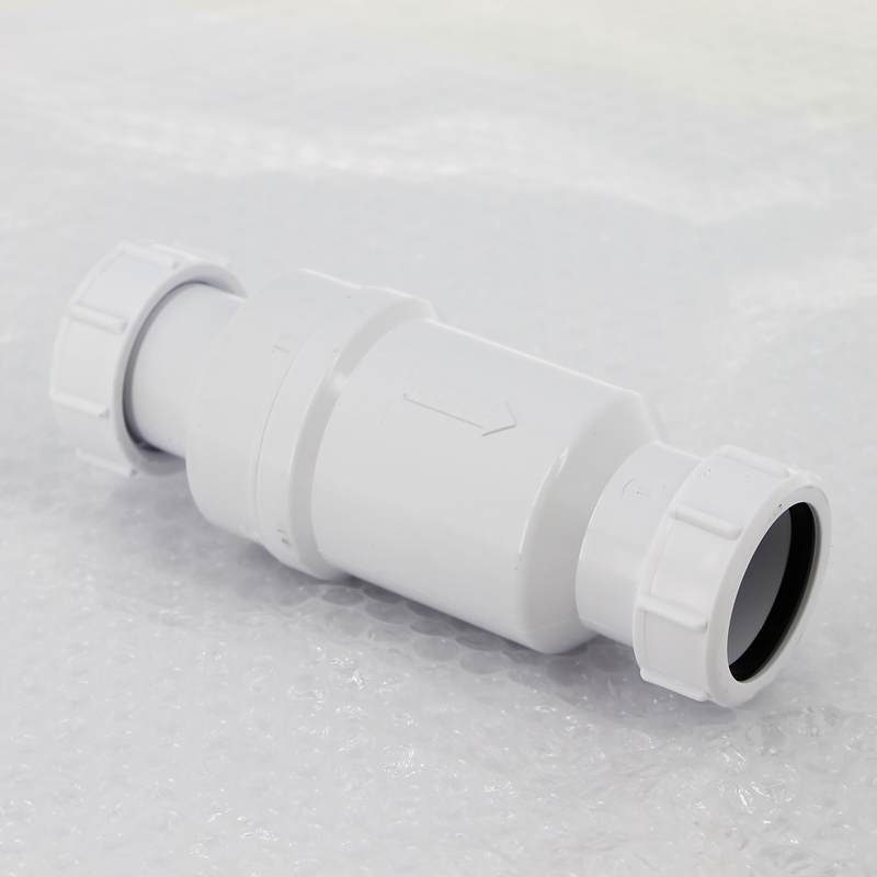 Сифон McAlpine самозакрывающийся сливной ("сухой" клапан) вход 1 1/2" В выход компрес. D=40 мм уп. пакет MRNRV40PB - Вид №2