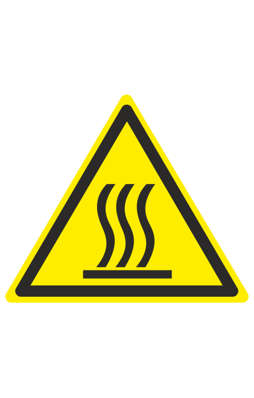 68467 Знак "Осторожно. Горячая поверхность"  Предупреждающие знаки размер 100 х 100 мм Спецодежда 