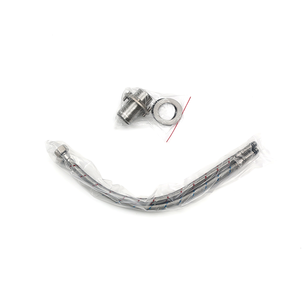 Смеситель д/ум MELANA-610601 Paola Hi-tech нерж.сталь, однорычажный, сатин, литой излив - Вид №5