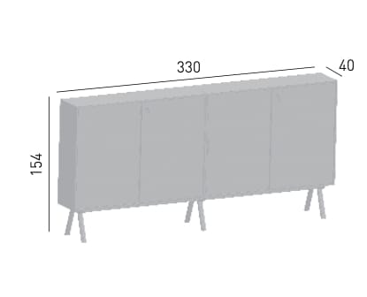 Шкаф с раздвижными дверями GABER MULTIPLE CABINET 2027 ARCH-00058414 - Вид №2