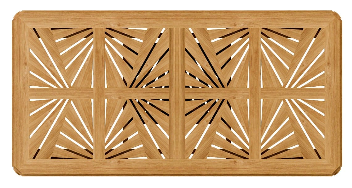 Выдвижной ТИК прямоугольный садовый стол ASTELLO Jonquille ARCH-00037072 - Вид №4