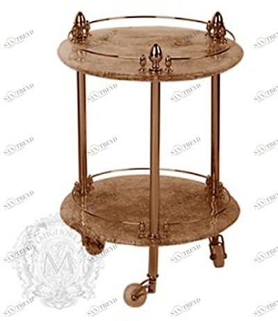 Столик на колесиках MIGLIORE Elizabetta ML.ELB-60.149.BR - бронза 