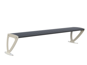 Оцинкованная стальная скамья без спинки