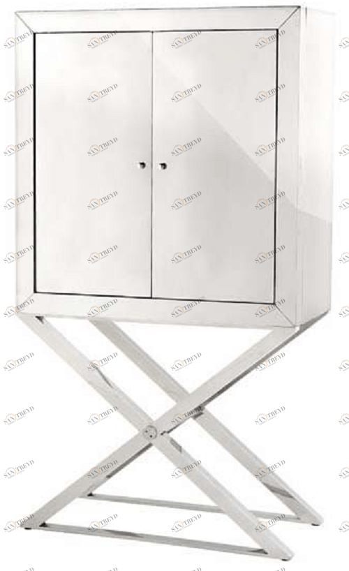 Барный шкаф высокий серый Bel Air PUSHA EICHHOLTZ 062472 Белый 