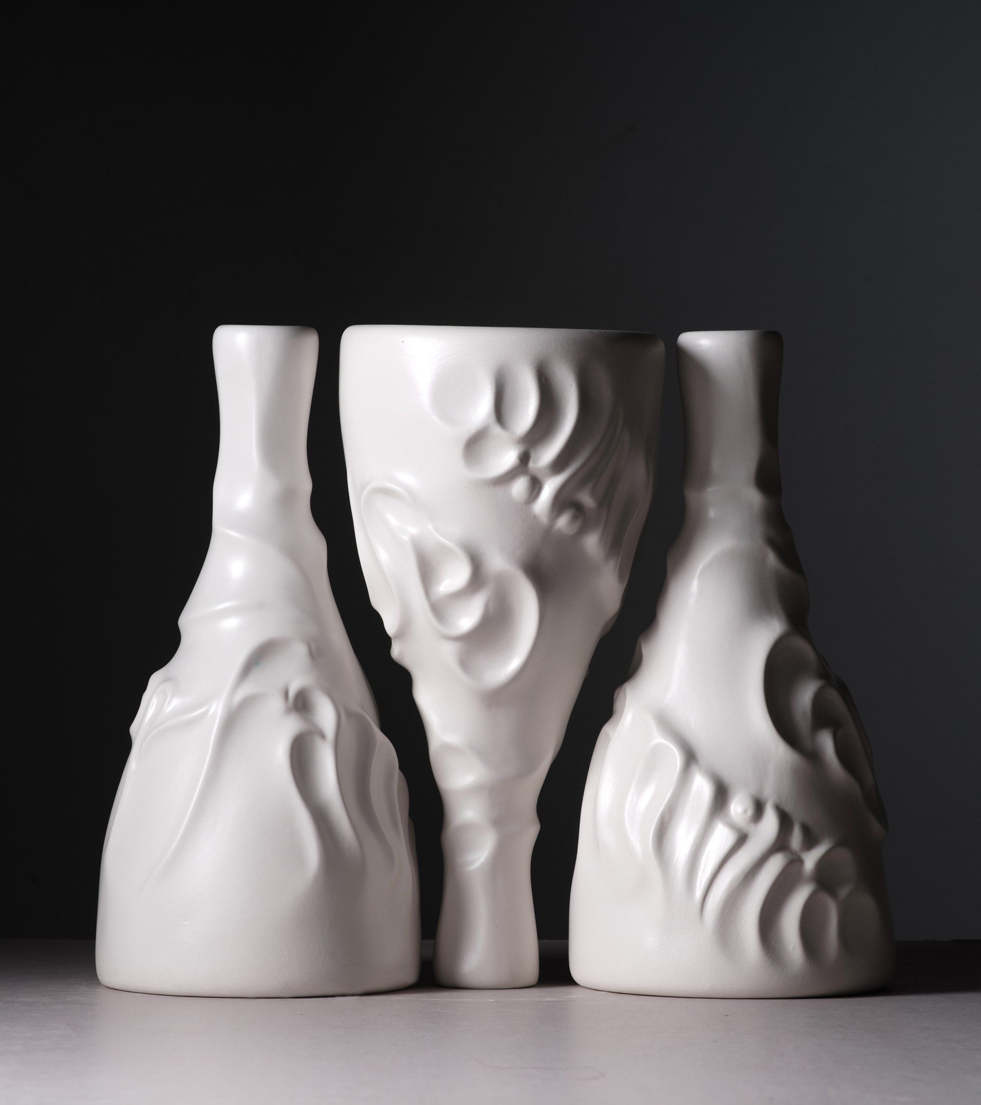 Матовая белая глазурованная керамическая скульптурная бутылка BD Barcelona CASA DE FAMILIA ARCH-00018997 - Вид №6