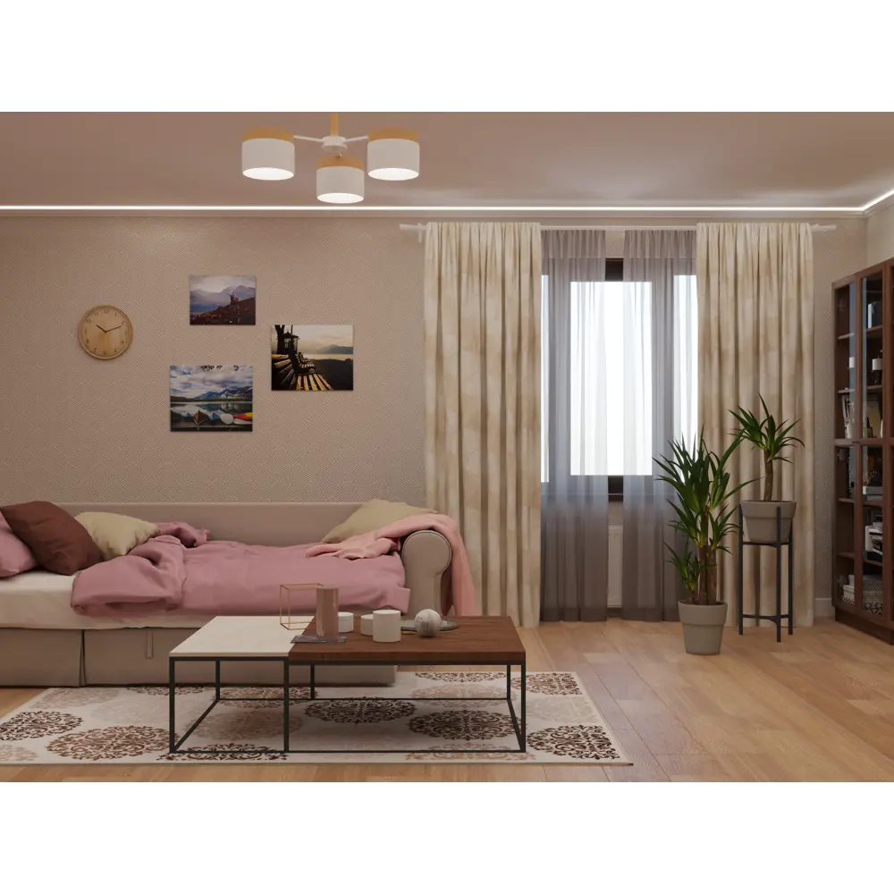 Штора на ленте «Призма», 160х260 см, цвет бежевый 81996930 STLM-2073558 Altali  - Вид №5