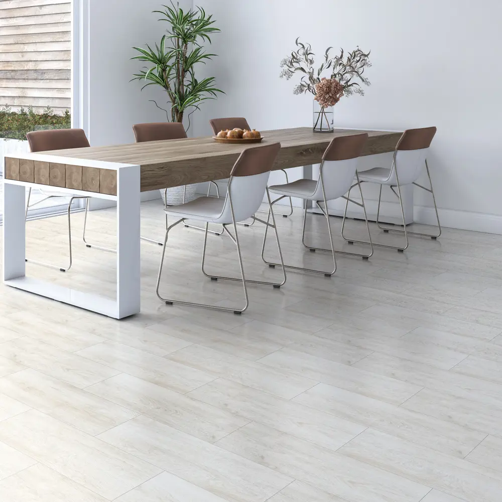 LB CERAMICS Брэкстон - керамогранит под дерево белого цвета 60×20 см 85604802