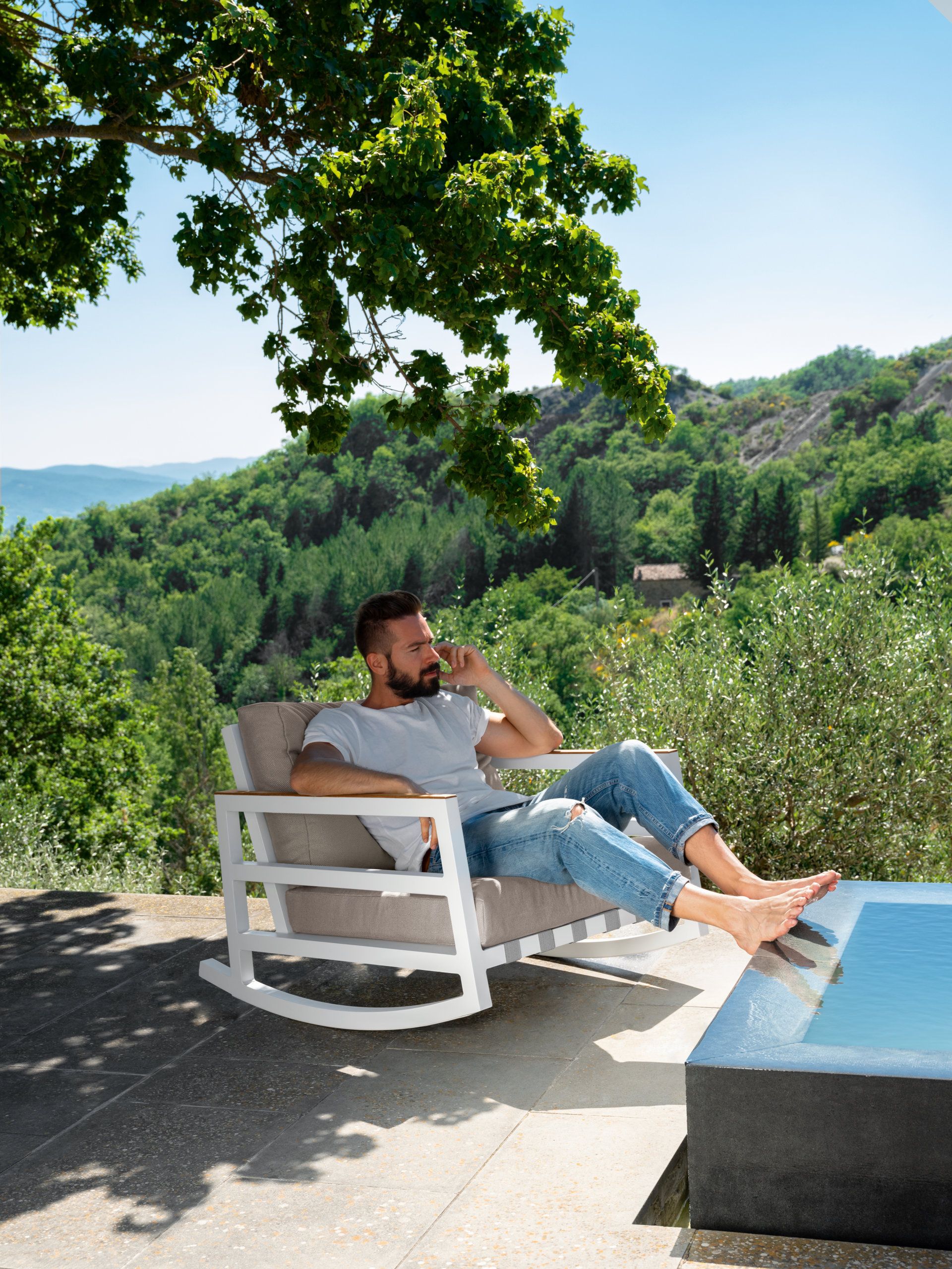 Кресло-качалка с подлокотниками Talenti Alabama Alu ARCH-00136646 - Вид №1