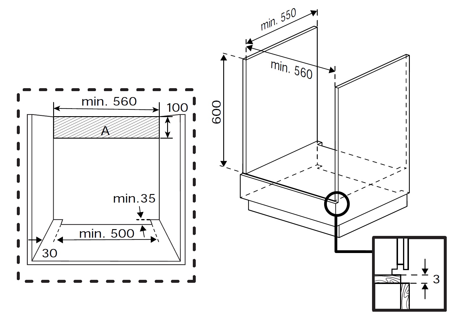 9987780 Электрический духовой шкаф Indesit IFE 3841 J IX серебристый STDN-0109686 - Вид №11