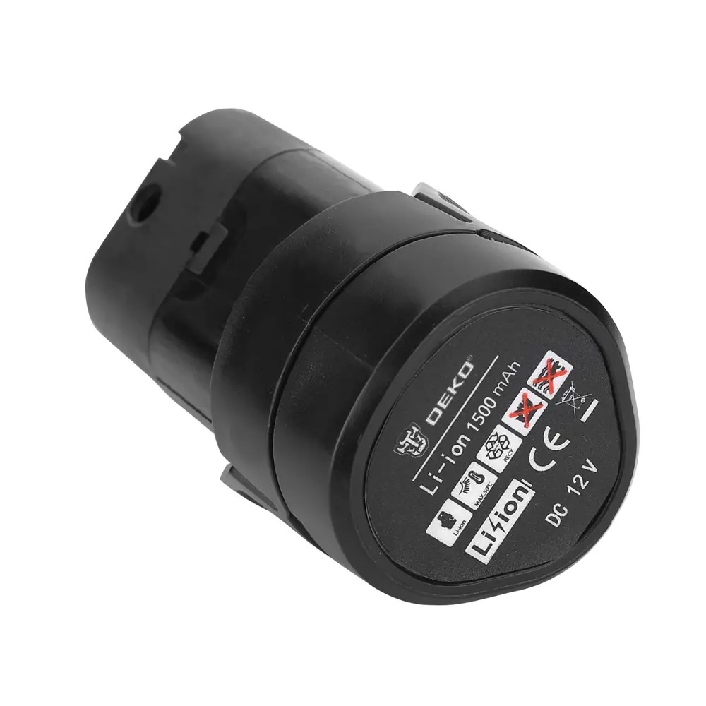 Дрель-шуруповерт аккумуляторная Deko GCD12DU3, 12 В Li-Ion 2x1.5 Ач 84407525 STLM-2188414  - Вид №3