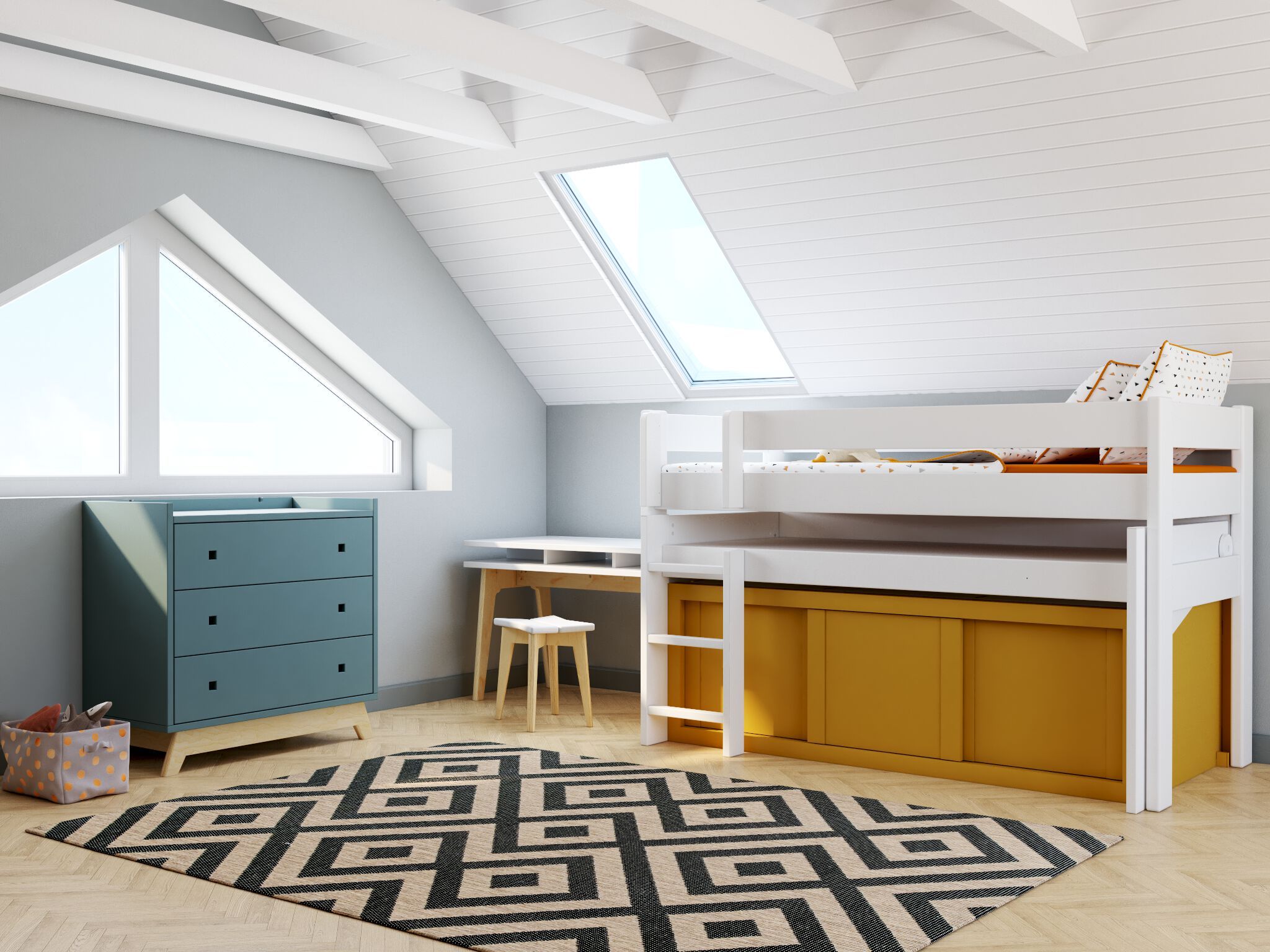 Деревянная кровать-чердак Mathy by Bols DOMINIQUE ARCH-00030157 - Вид №14