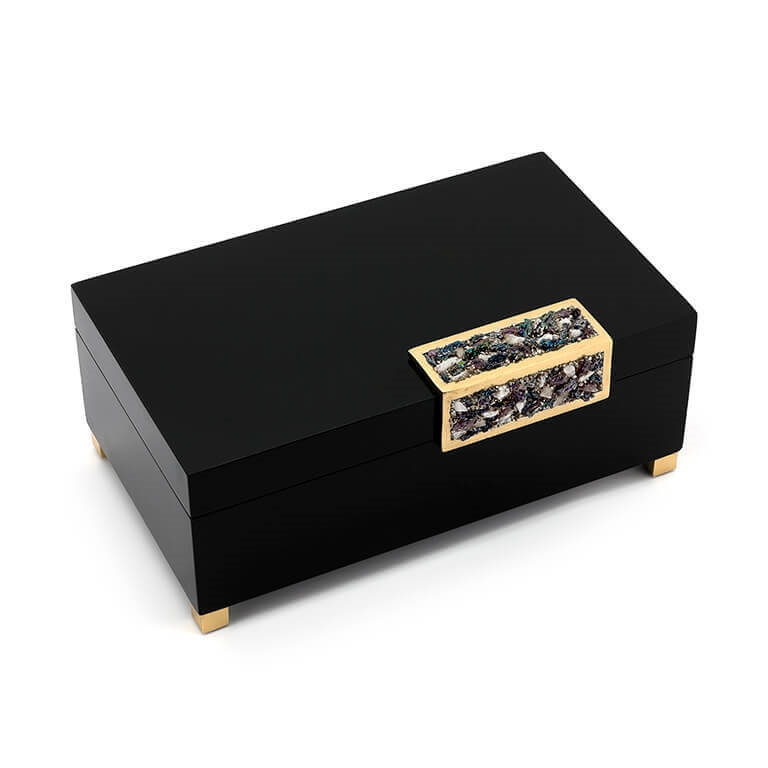 600567-90 ABHIKA КОРОБКА KRIZIA GLITTERST BLACK 