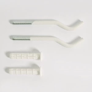 Комплект (2 шт) круглых штыревых пластифицированных кронштейнов TORIDO 9х170мм с дюбелями