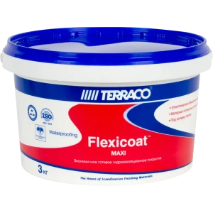 Мастика гидроизоляционная Terraco Флексикоат Maxi 3 кг 82140227 STLM-2175289