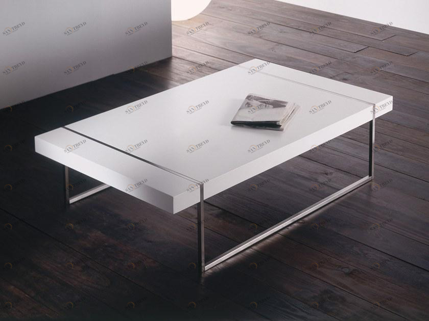 Kendo Mobiliario Лакированный прямоугольный журнальный столик из мдф со встроенным ящиком Mix sun-id-1474047