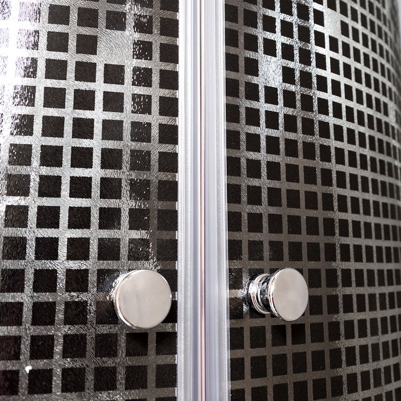 BМ4510 LED BLACK Душевая кабина DETO Серия ВМ L 809 с гидромассажем BLACK - Вид №9