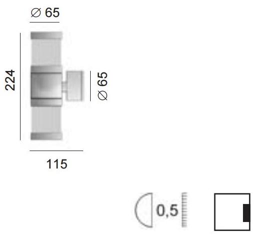 BEL-LIGHTING Настенный светильник для улицы из металла Onyx 702.g9 - Вид №1