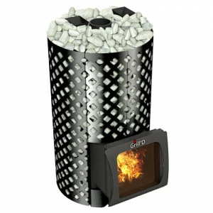 Печь для бани GRILL'D Violet World Romb Short Window Max PRO с закрытой каменкой