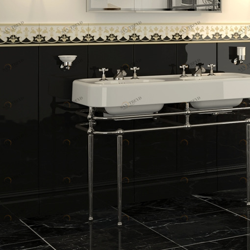 Плитка керамическая бордюр CGLAMFL1 Devon Devon LAMBRIS BELL FLOWER Devon&Devon