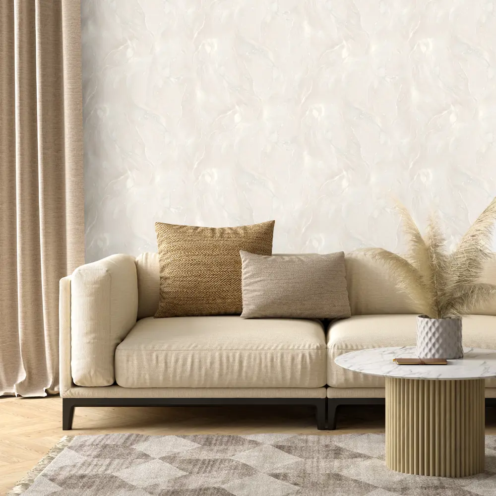 KREAFORTA Arona - флизелиновые обои бежевые с рельефной фактурой 89406744 STLM-1576258 - Вид №3