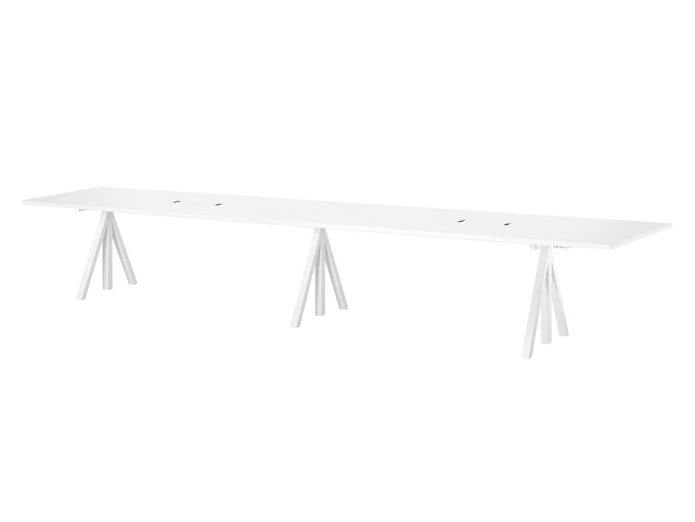 Стол для совещаний с регулируемой высотой из стали и дерева String Furniture Works ARCH-00098240