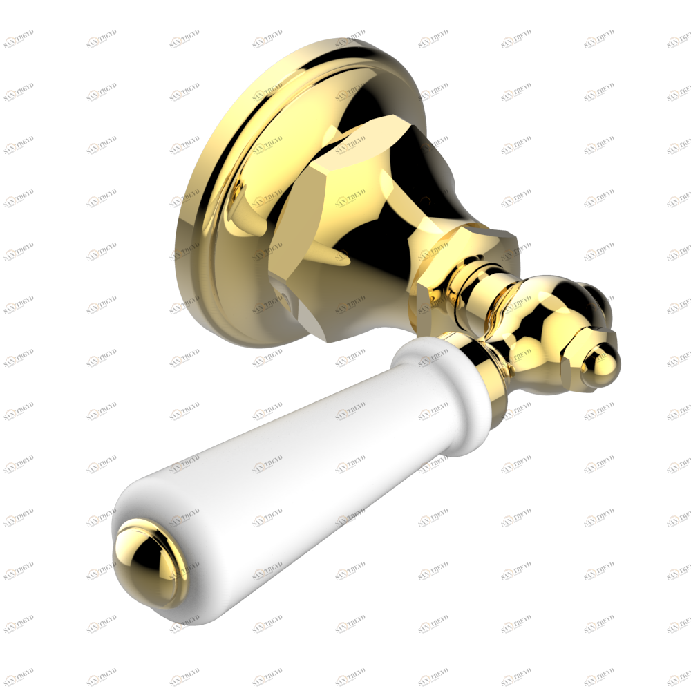 G28-30B Маховик для встраиваемого в стену вентиля Thg-paris 1900 с рукоятками Золото G28 30B CAT.F