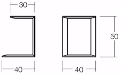 Chaarme Letti Прямоугольная прикроватная тумбочка из кожи sun-id-1352968 - Вид №1