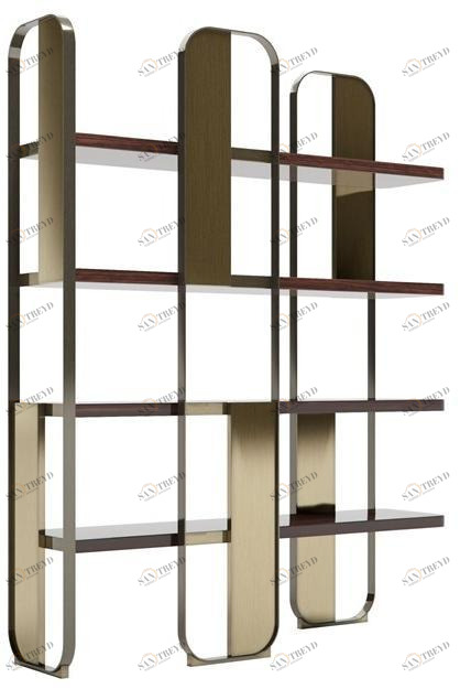 Capital Collection Самонесущий книжный шкаф из стали и дерева Giselle sun-id-1505688