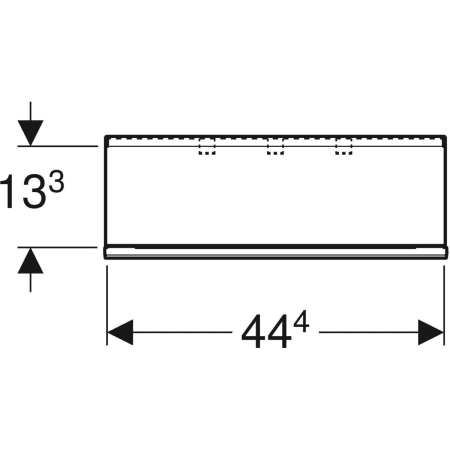 500.617.16.1 Настенная полка Geberit Acanto Geberit  - Вид №2