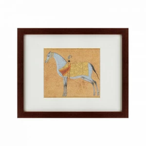 Литография на тонированной бумаге 42х52 см A Stallion, 1601 КАРТИНЫ В КВАРТИРУ  135673 Бежевый;белый;разноцветный