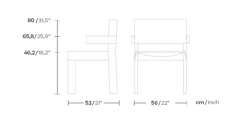 Стул из тикового дерева с подлокотниками Kettal группа ARCH-00007949 - Вид №2
