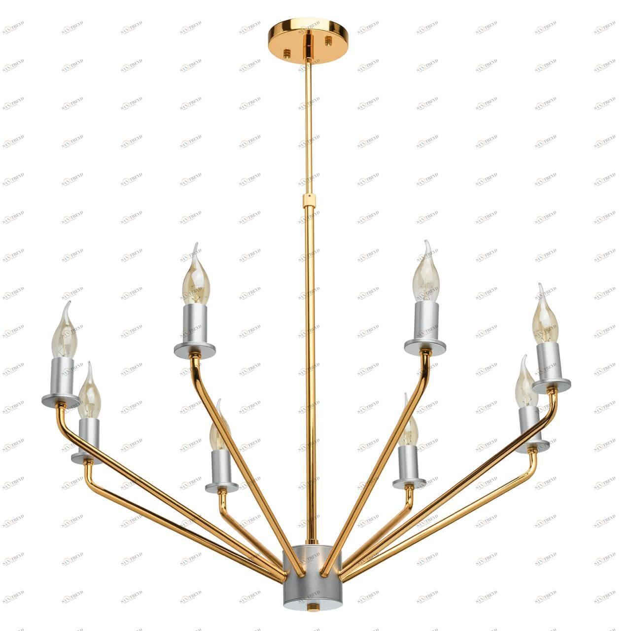 Подвесная люстра MW-Light Атмосфера 699011008 золото MW-LIGHT ДИЗАЙНЕРСКИЕ, АТМОСФЕРА 194706 Золотой 