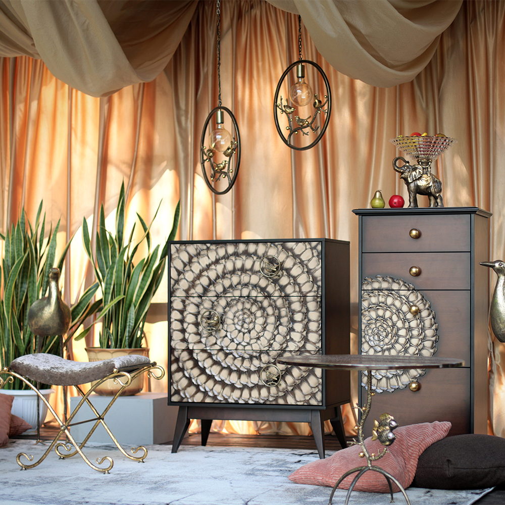 11557 Тумба для обуви Heri 4 Каштан BOGACHO 4627155818340 - Вид №1