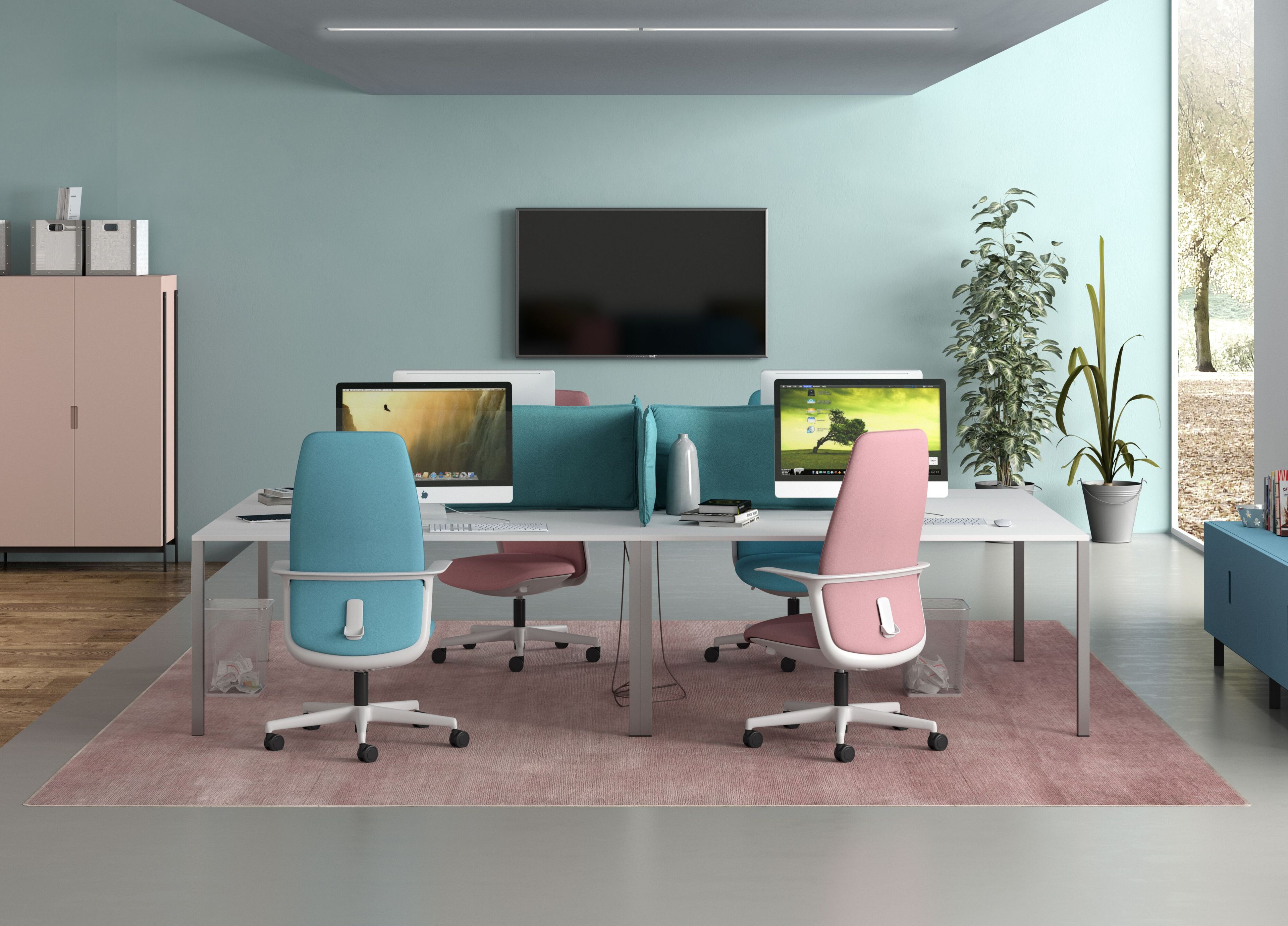 Тканевое вращающееся офисное кресло Leyform AURA ARCH-00051249 - Вид №1