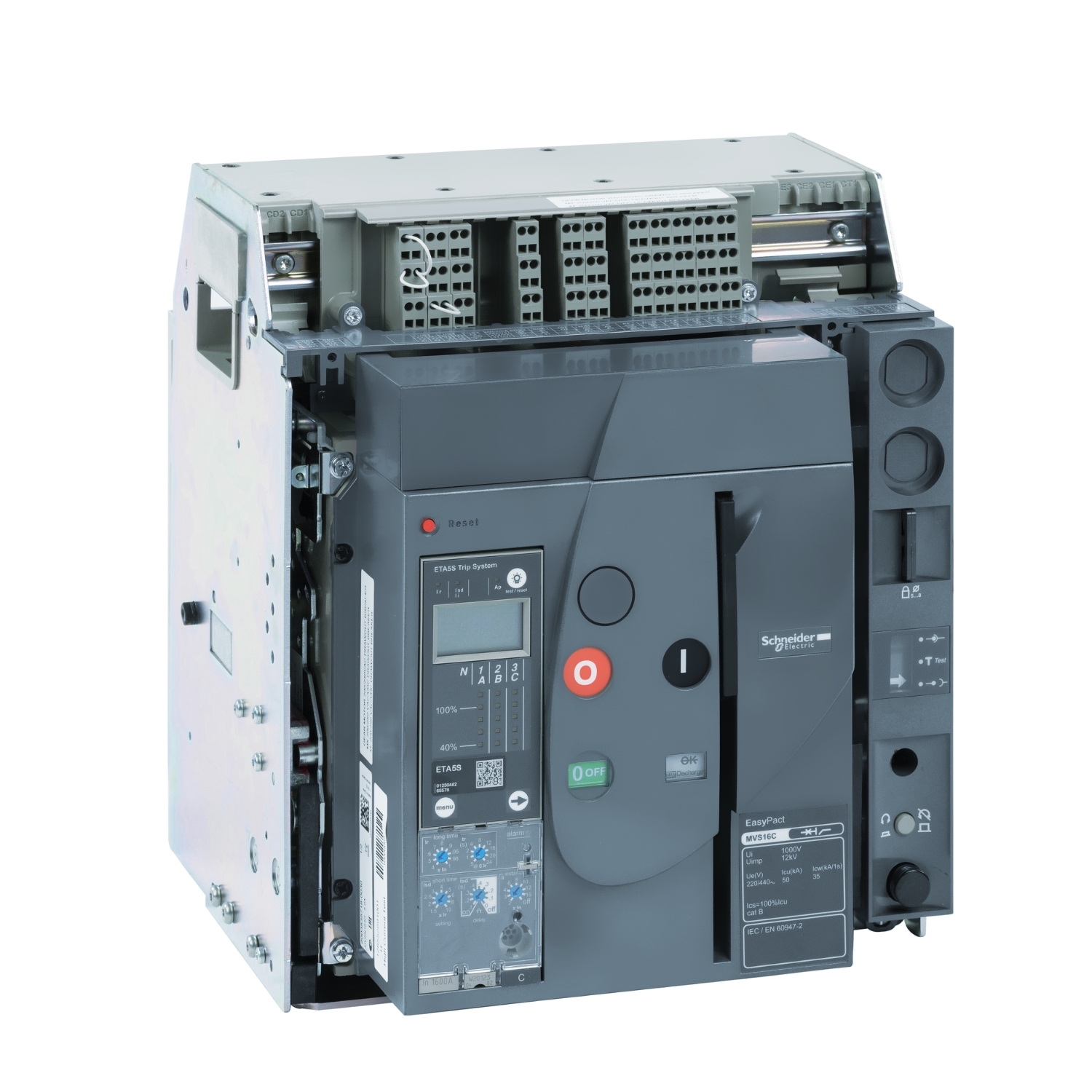 MVS16C3NW5L АВ MVS1 1600A 50KA 3P ЭЛ.УПР.ВЫКАТ. ET5S Schneider Electric EasyPact 