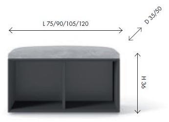 Birex Мягкая скамья Sessanta sun-id-1452038 - Вид №1
