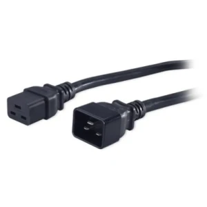 90893570 Кабель питания Hyperline IEC 320 C19 - IEC 320 C20 (3x1.5) 16A прямая вилка 3м цвет черный STLM-1111968