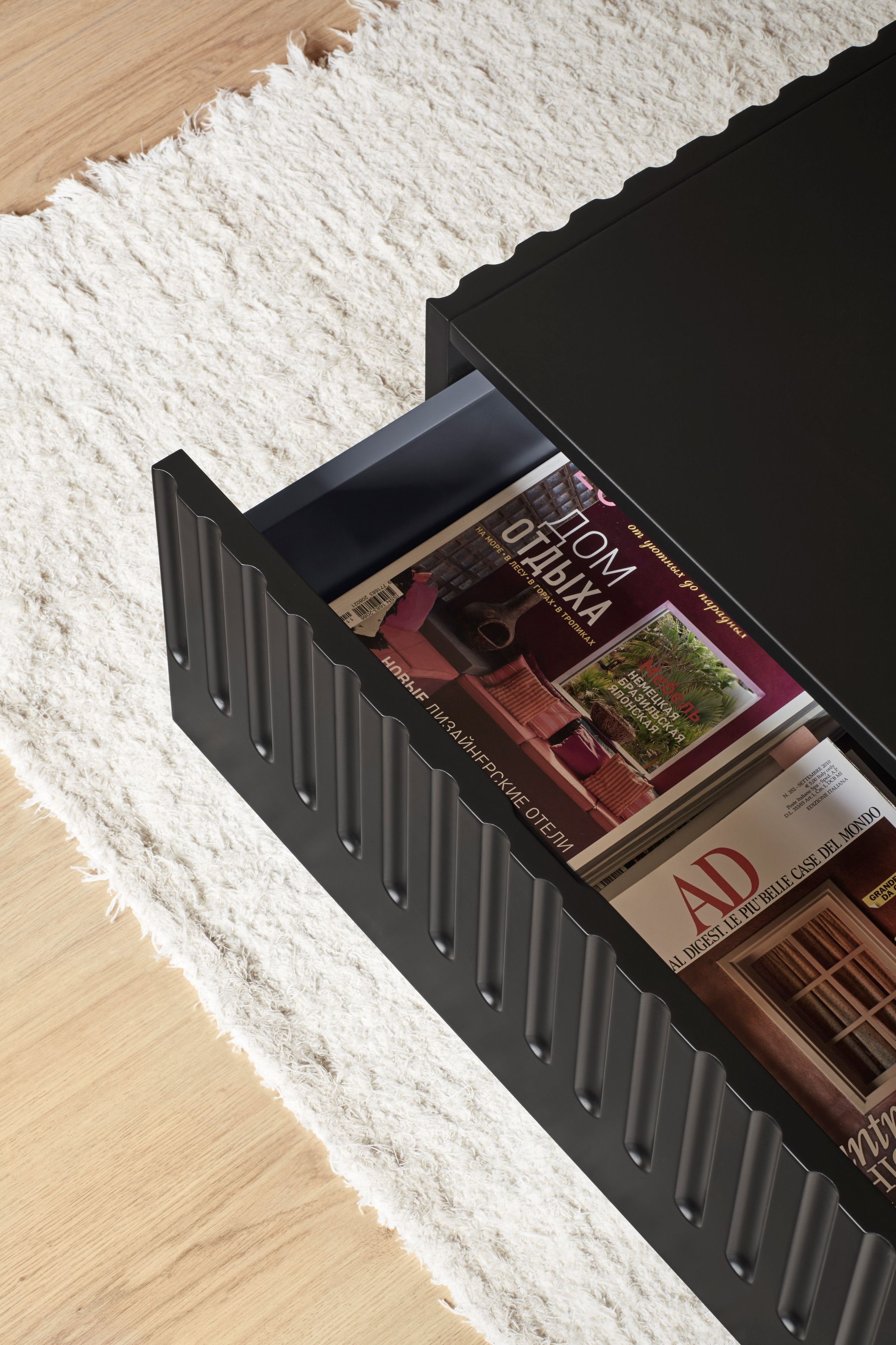 Низкий журнальный столик из МДФ с отсеком для хранения TEULAT Doric ARCH-00068030 - Вид №9