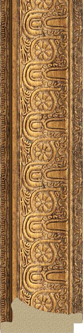 BY 1365 Зеркало с фацетом в багетной раме - медный эльдорадо 73 mm EVOFORM Exclusive - Вид №2