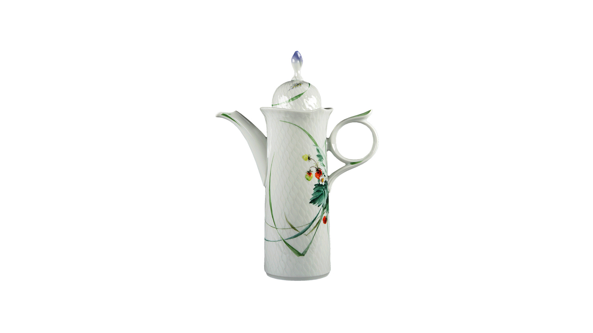 10661256 Meissen Сервиз кофейный мокко 6/21 "Игра волн, рельеф, дикая флора" Фарфор, Керамика  - Вид №1